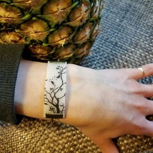 Birds on a branch bracelet